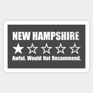 New Hampshire One Star Review Sticker